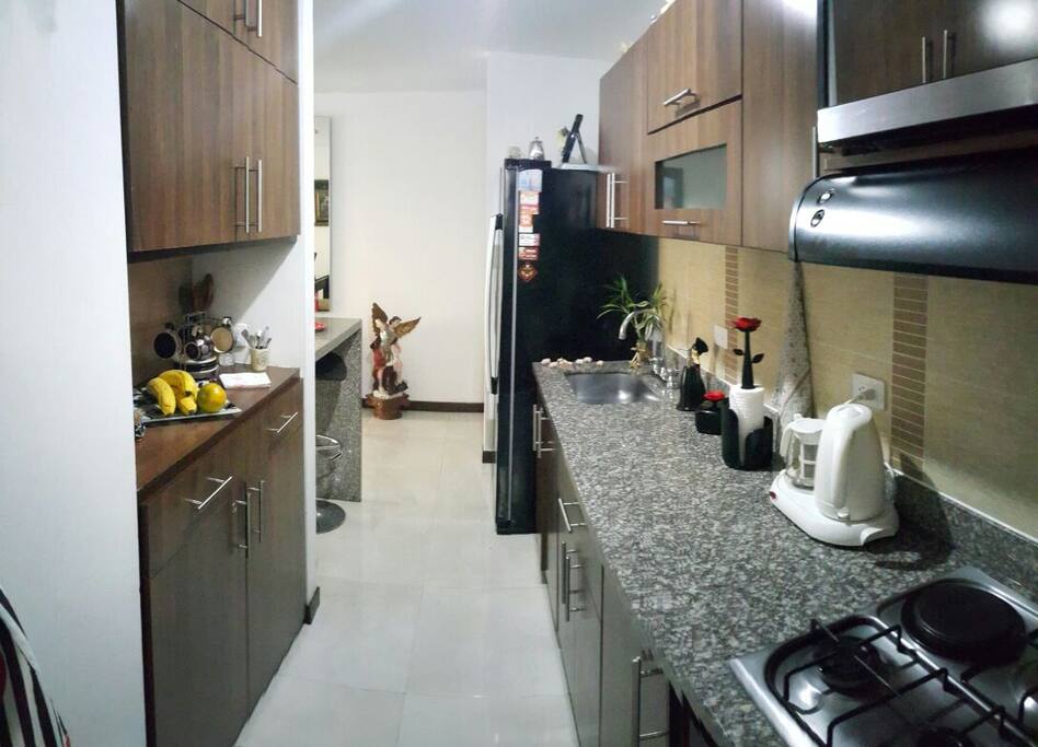 amplia cocina