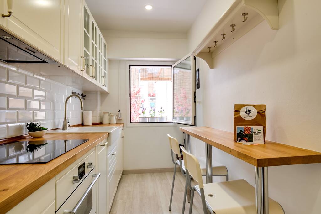 Modern fully equipped kitchen