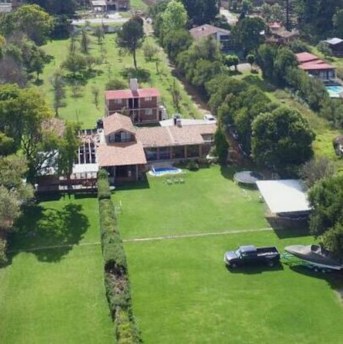 Vista aerea de la casa
