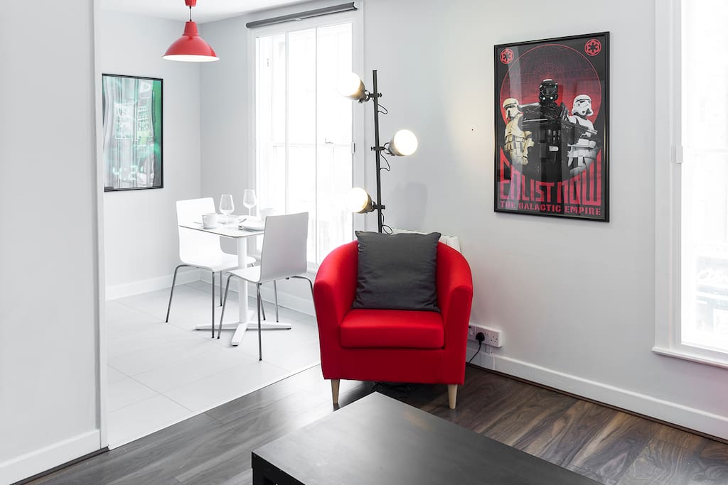 Bright modern living room