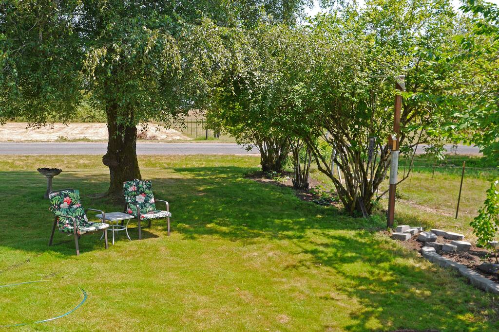 Relax outside when the weather is nice!