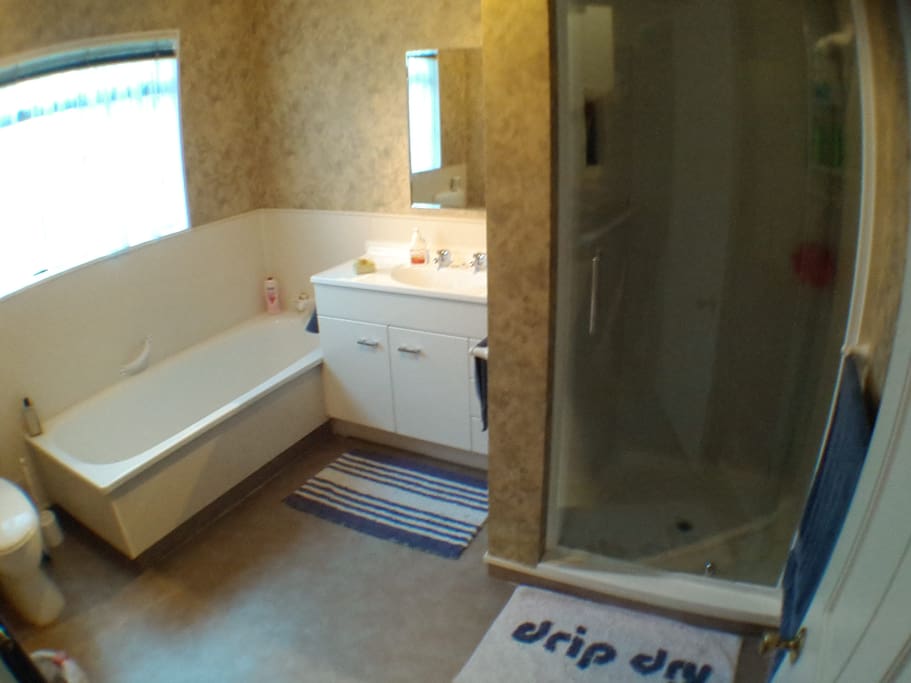 Choice of bath or shower with mains pressure.