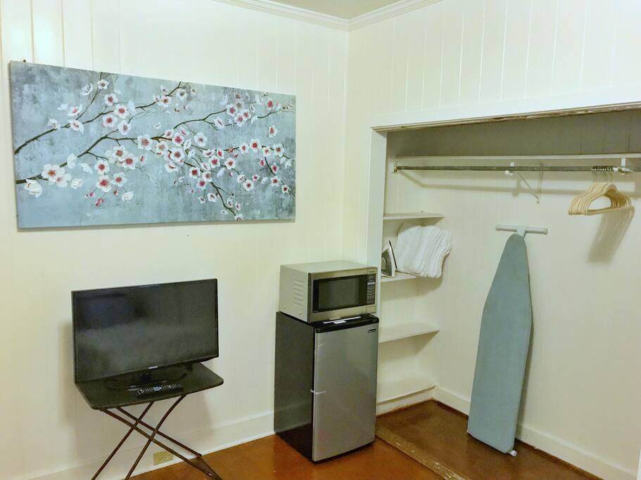 Brand new Smart TV, refrigerator and microwave!
