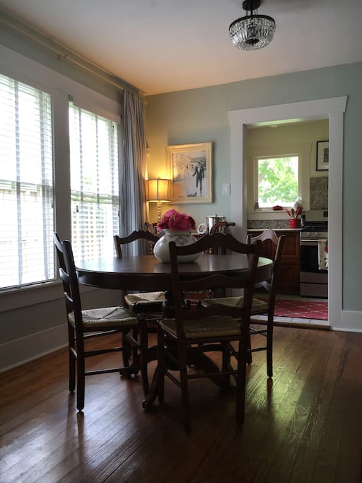 Small dining room with seating for 4