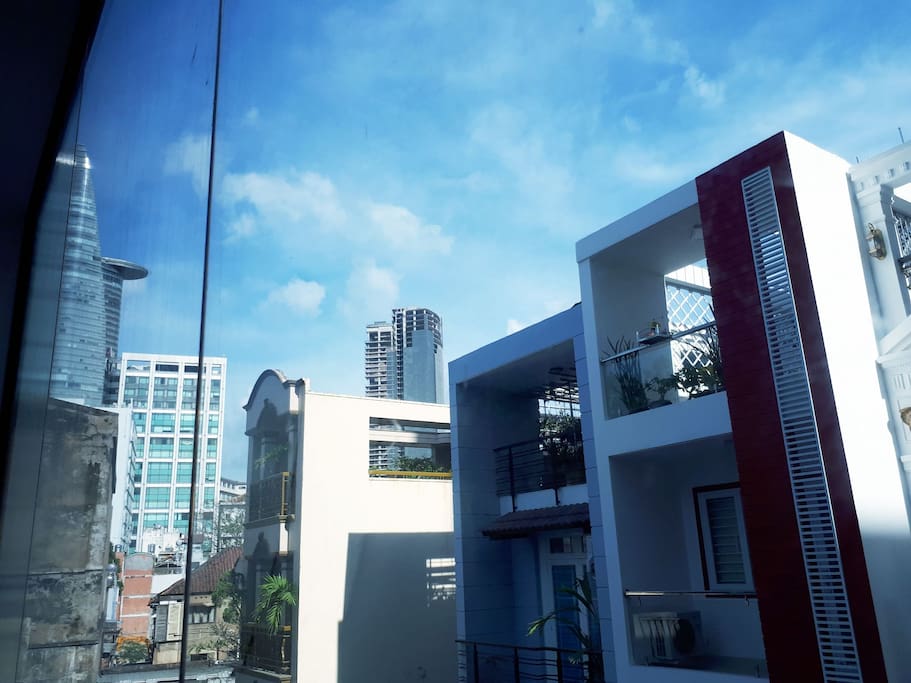 View to Bitexco and sky view from your room