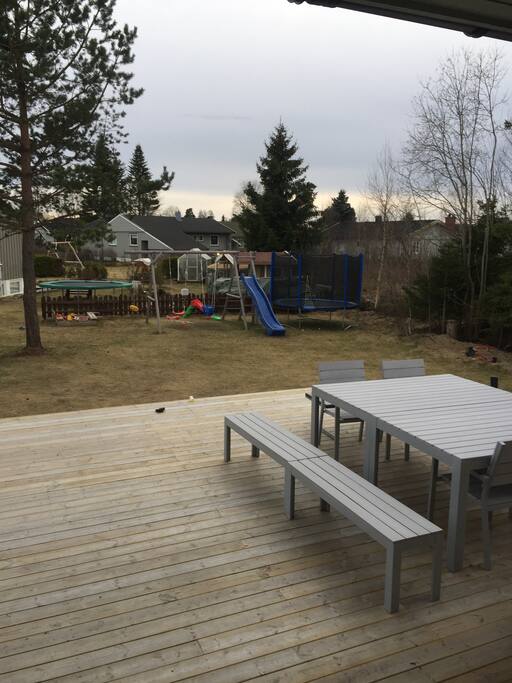 uteområde ,stor terrasse