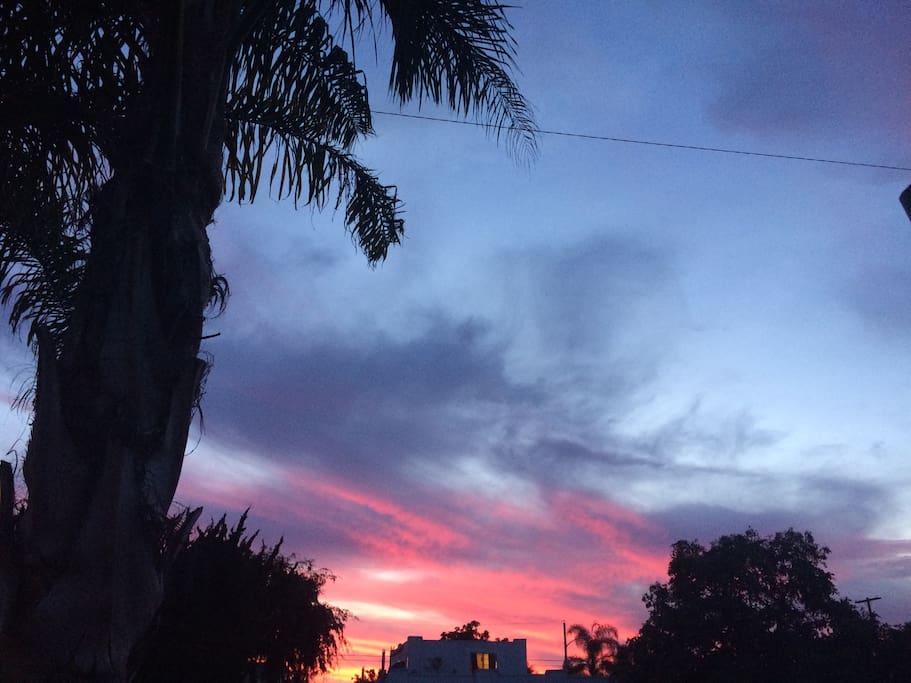 Sunset from the house
