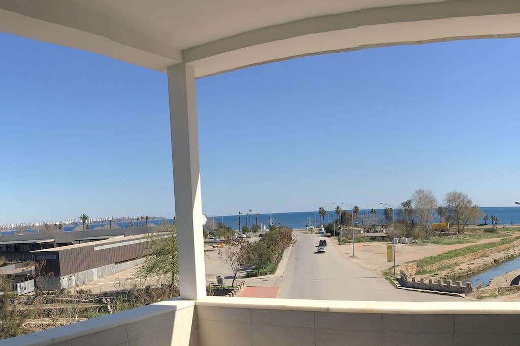 Konyaalti beach view from apartment