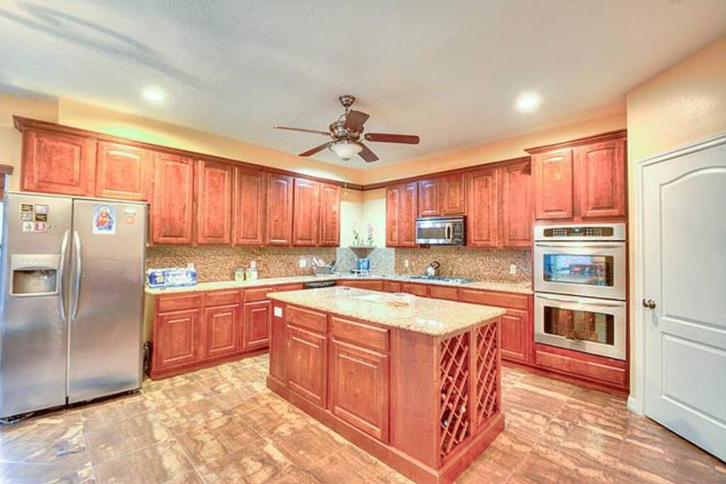 Huge kitchen with walk-in pantry