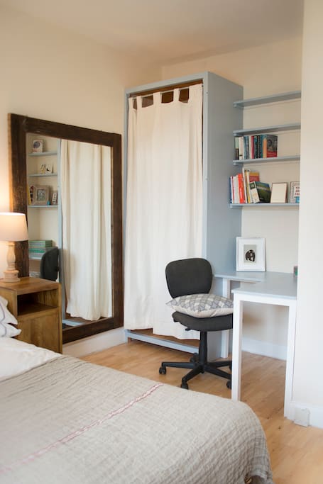 Desk area in the main bedroom