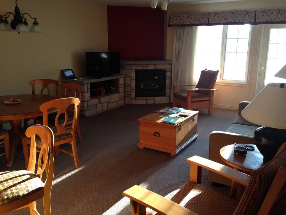 Spacious and well-appointed kitchen/living/dining area