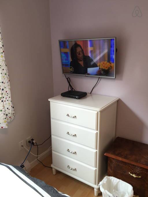 Smart TV. There are Plex and Netflix. My recent favourite movie is Snow Piecer. Please check it out on Plex.