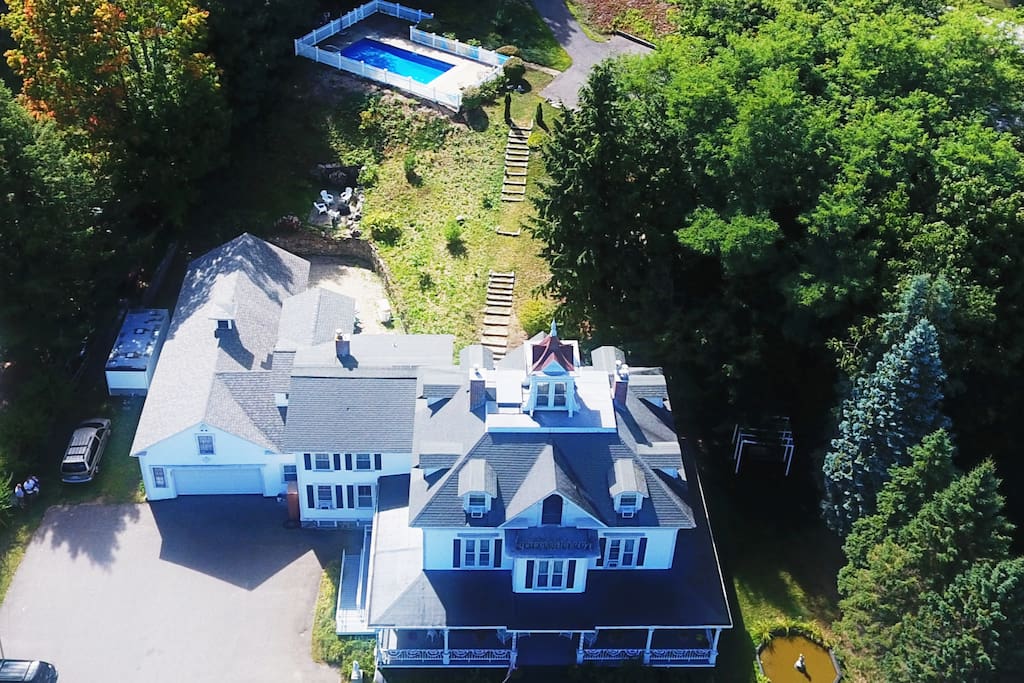 Drone View of the Center Harbor Sutton House B & B
(Enlarge for full view)