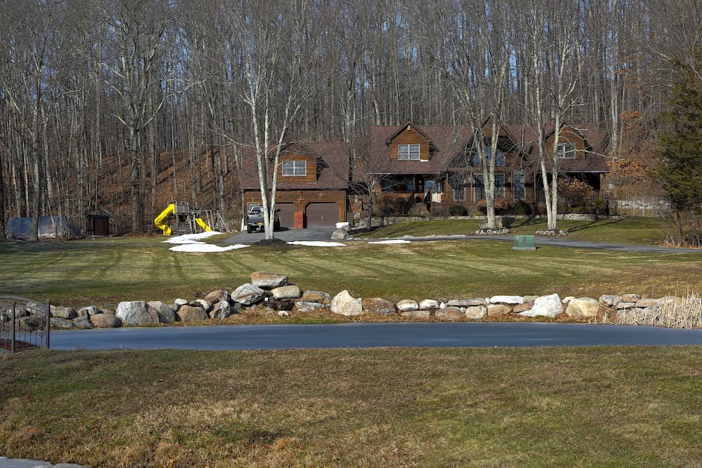 The Chalet sits on 4 beautiful acres!