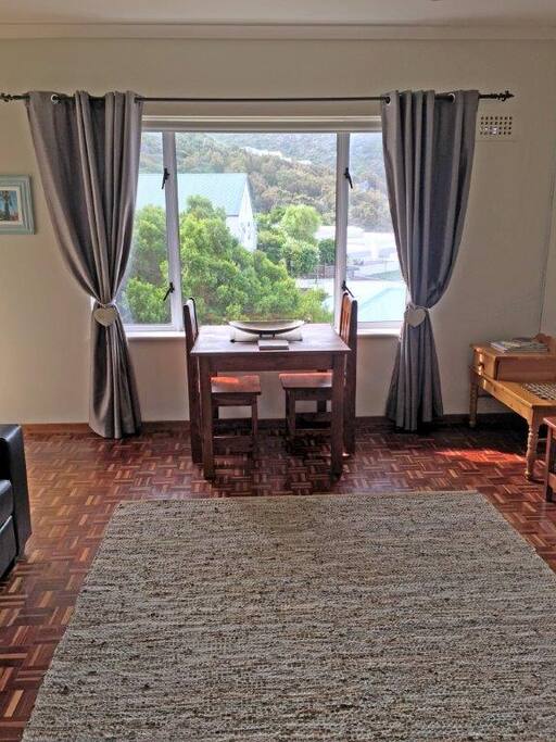 Work or eating space with stunning sea view