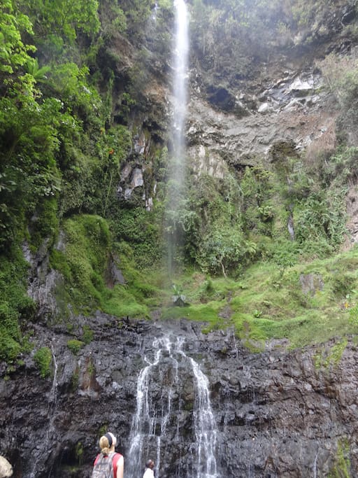waterfall nearby the village