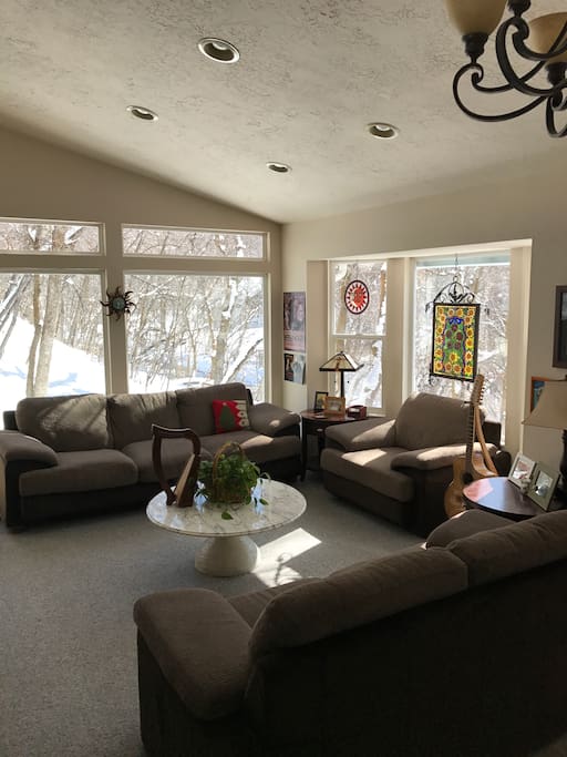 Sitting room off of the kitchen