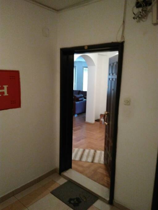 The entrance in the apartment