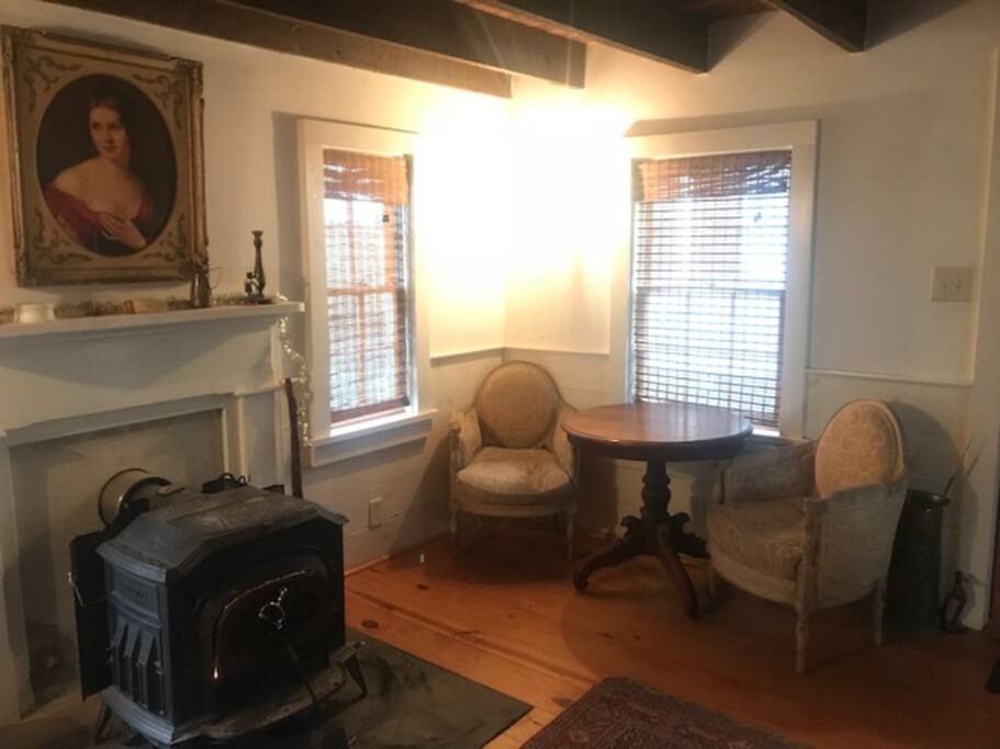 Bedroom with seating area