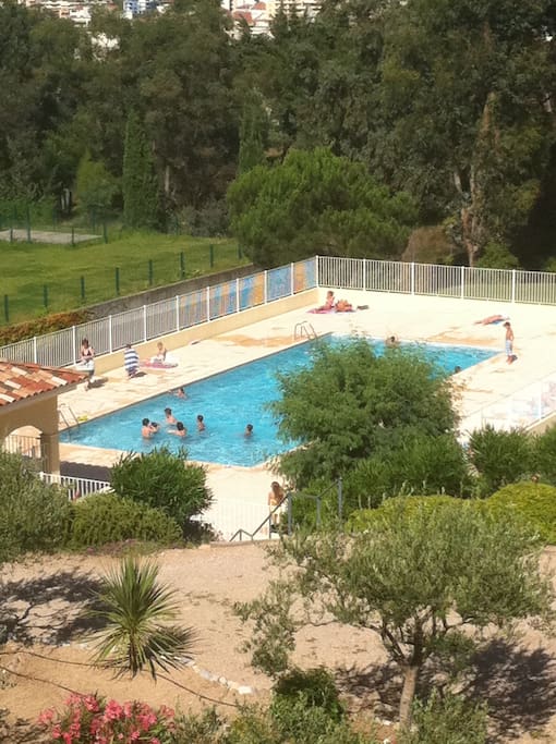 Residents' pool in full sun....open from morning til evening from May to October