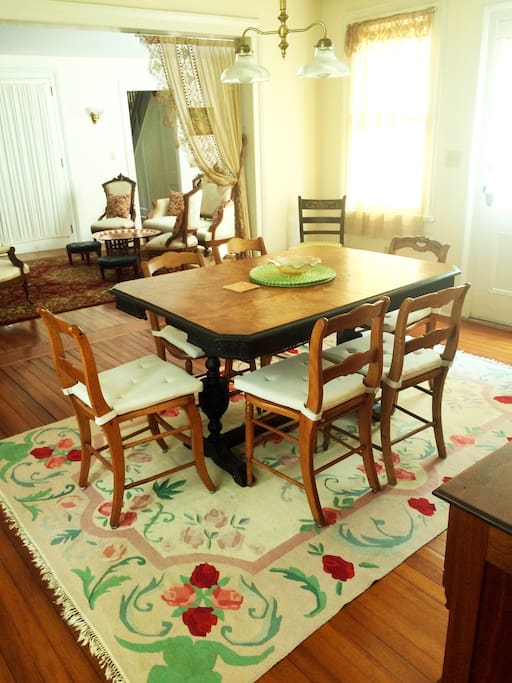 The dining room