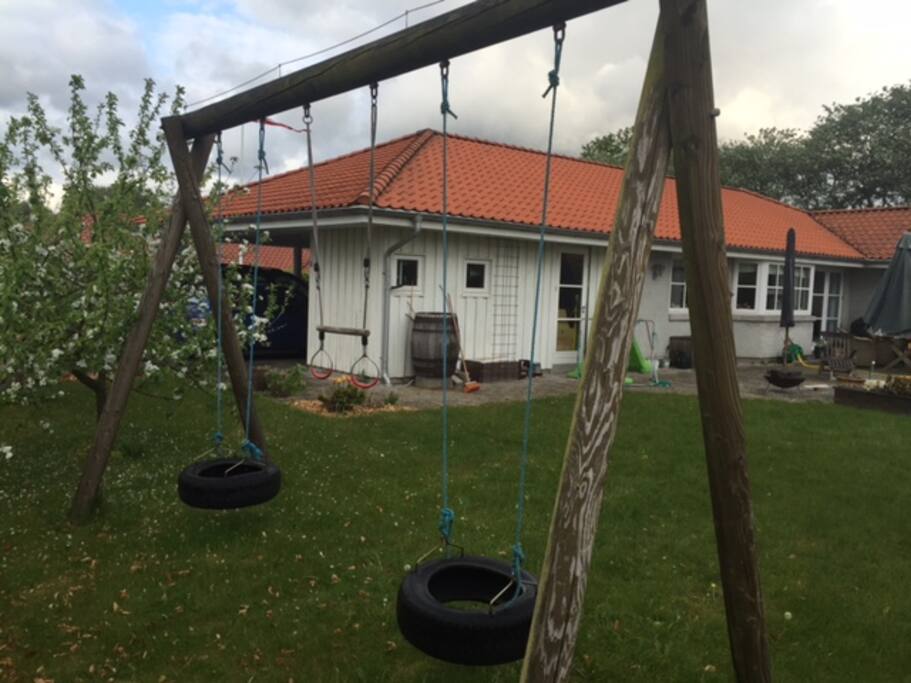 A swing for the kids. We also have a trampolin.