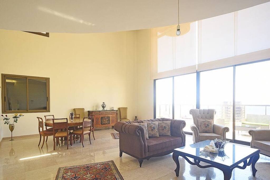Salon with terrace