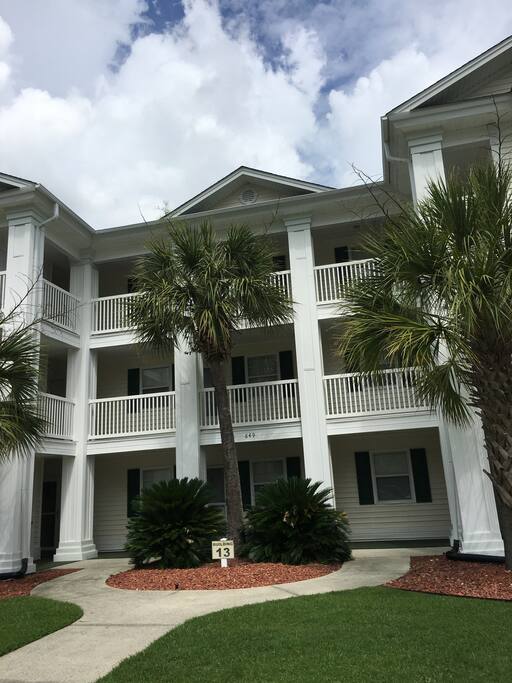 Front of condo