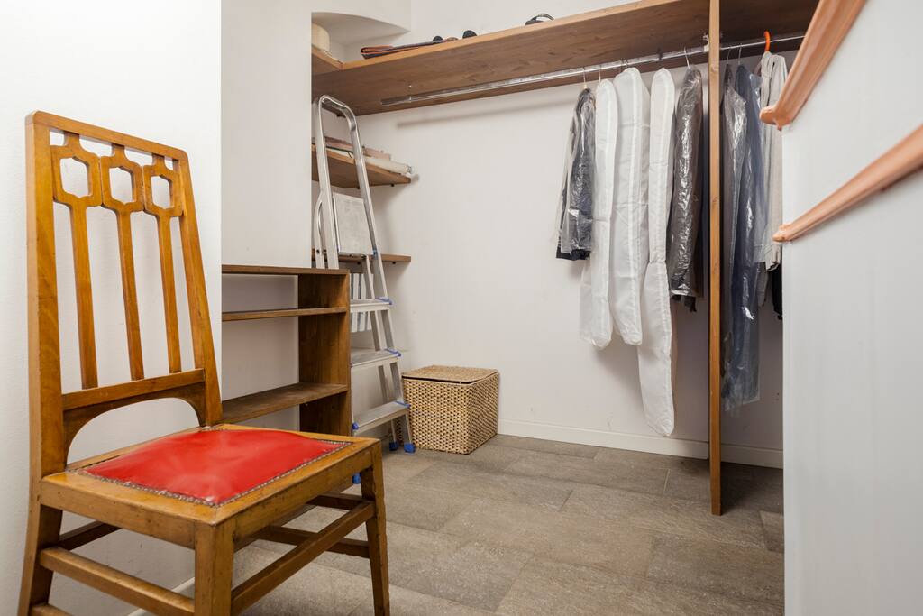 Downstairs bedroom has a spacious wardrobe