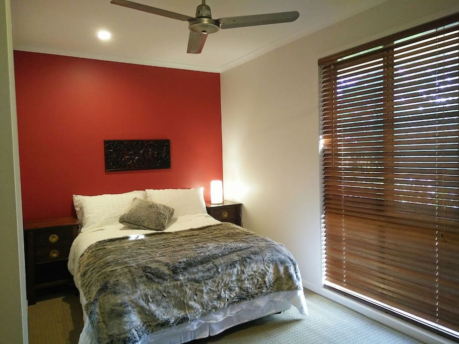 Master room features comfortable double size bed