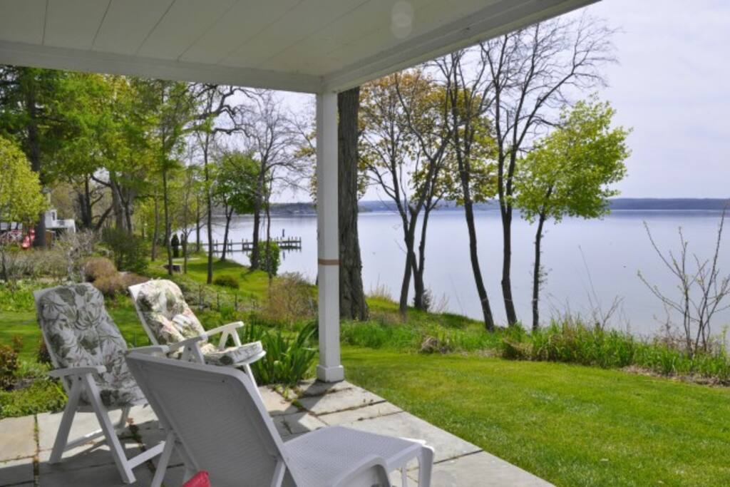 Lakeside sunporch.