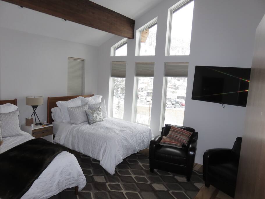 Master suite with double beds