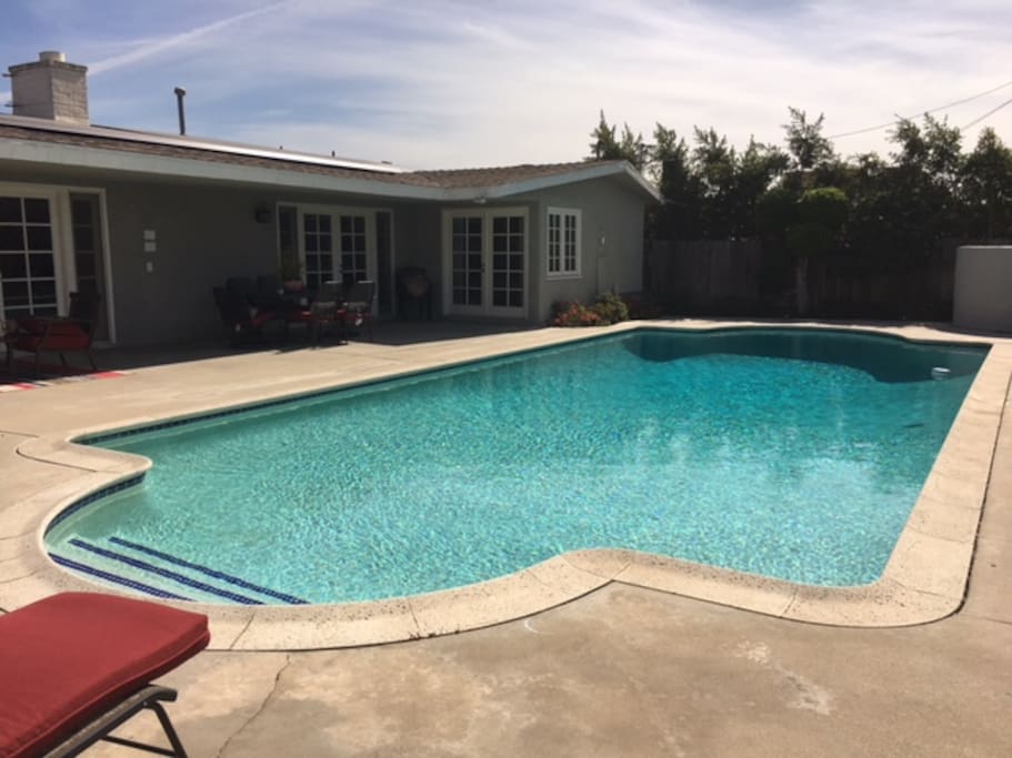 Olympic Size Pool and lounge chairs is of course included. It's very quiet in my neighborhood and this is the largest pool for any residential property.