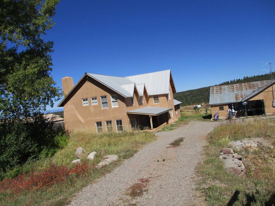The House (on the left) from the road.