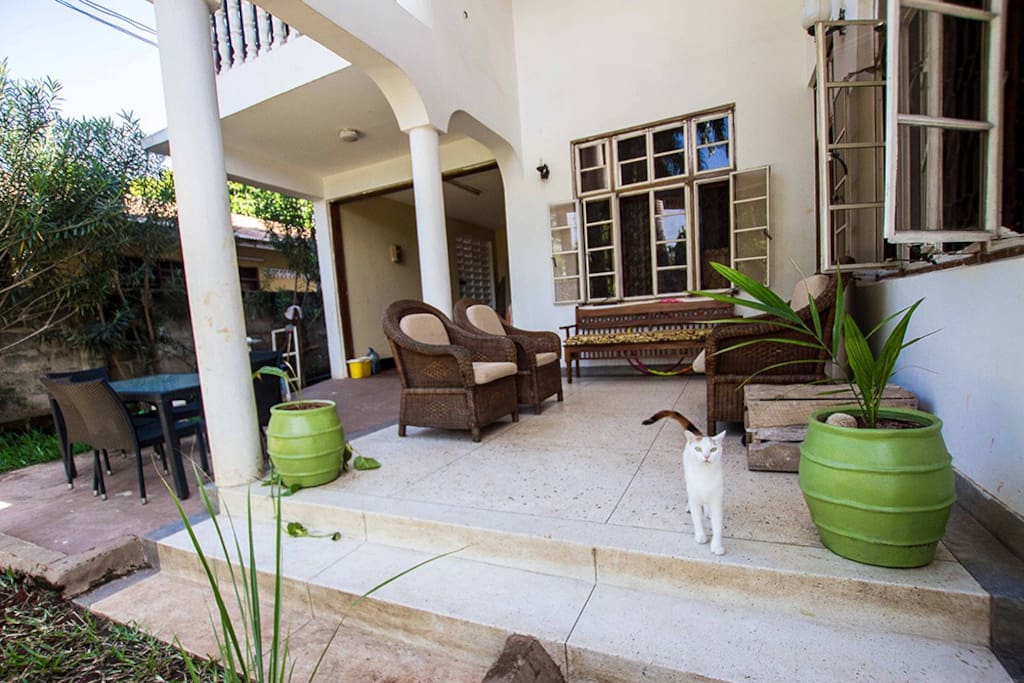 The porch/main entrance