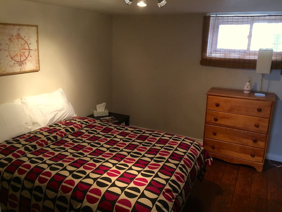 Comfy double bed in bedroom 1
