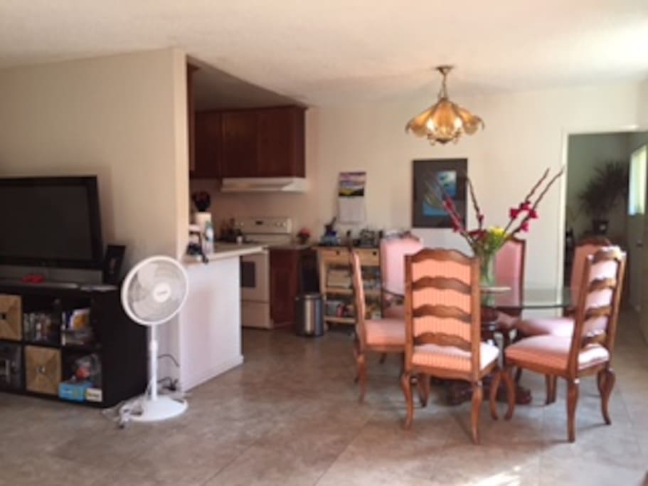 Dining and kitchen
