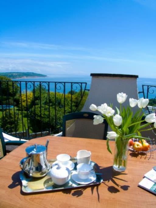 Breakfast on the balcony