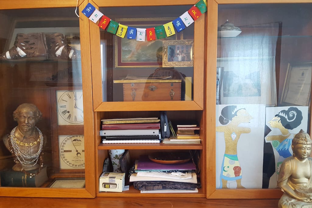 Bookcase in big bedroom. (one of several)