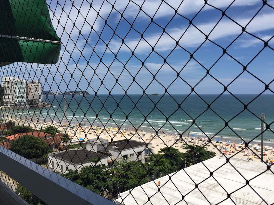 Vista do mar a partir da sacada.