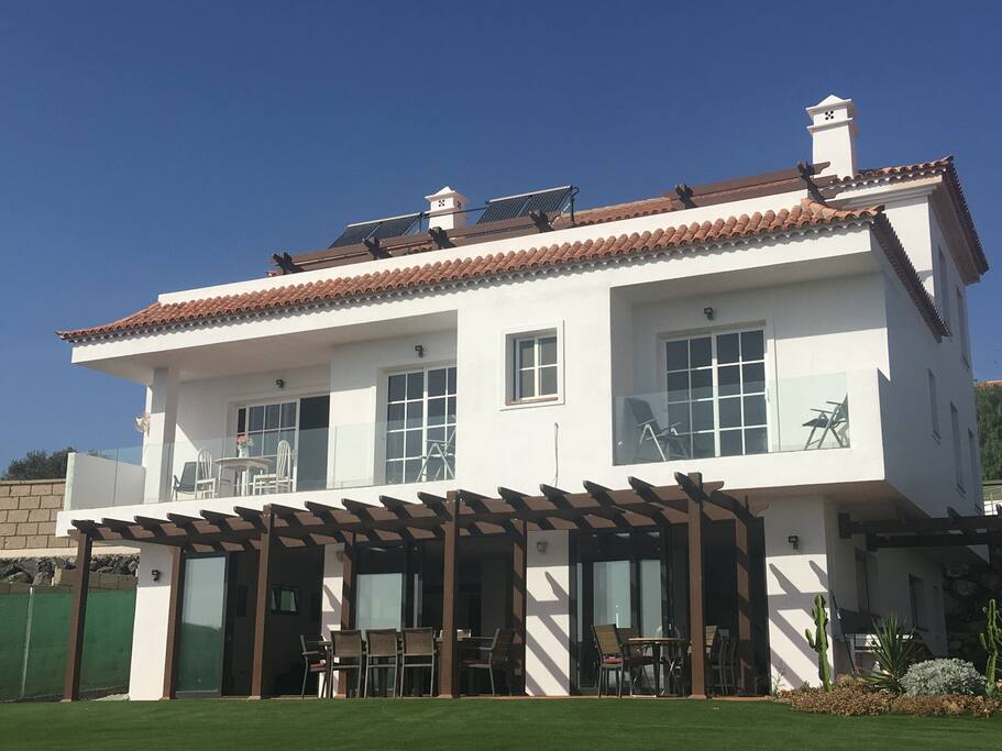 Front of the house on a sunny day