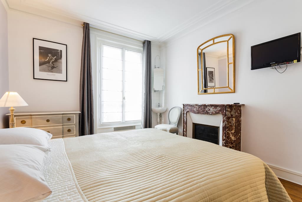 The first bedroom with TV