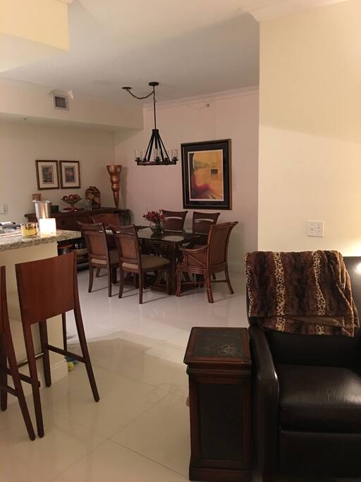 The dining room