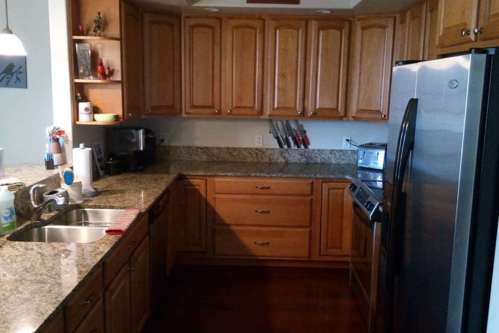 Kitchen is stocked with all the small appliances you need