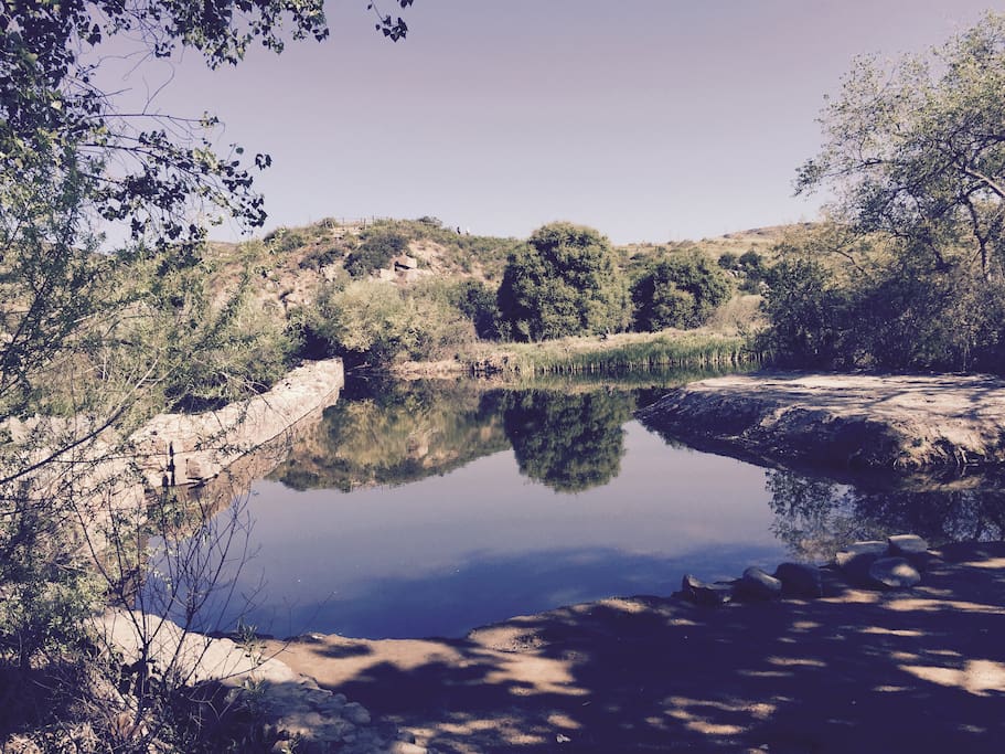 Mission trails dam (5 min walk)