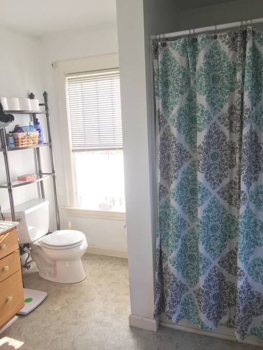 Ensuite bathroom with shower