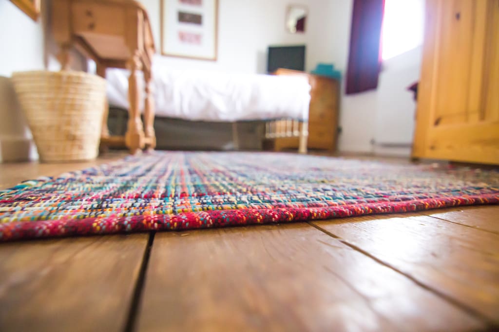 polished floorboards