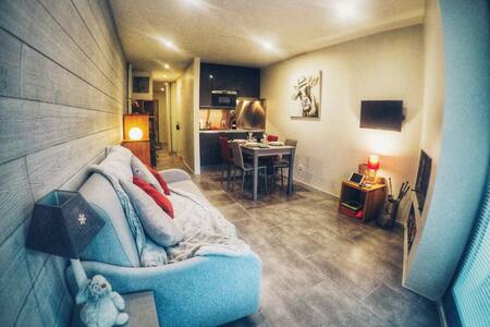 Studio cozy au pied des pistes & vue montagnes