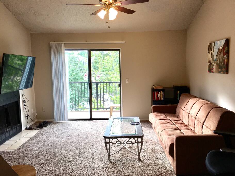 Living room and balcony