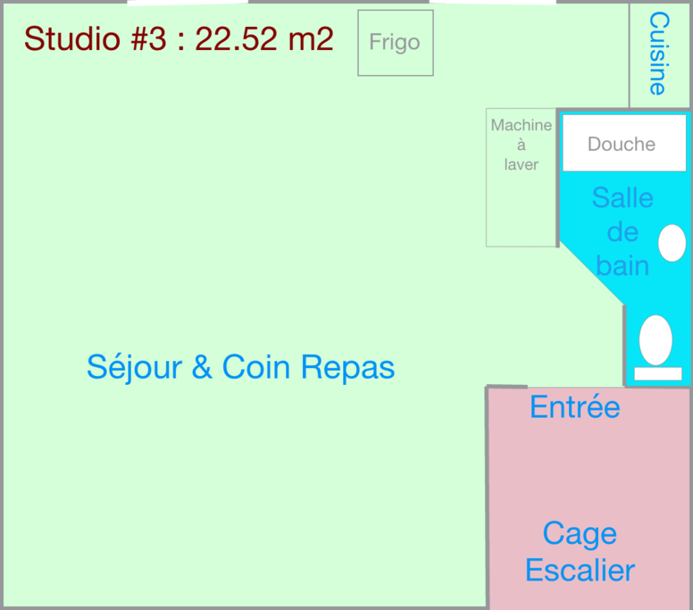 Plan de l'appartement